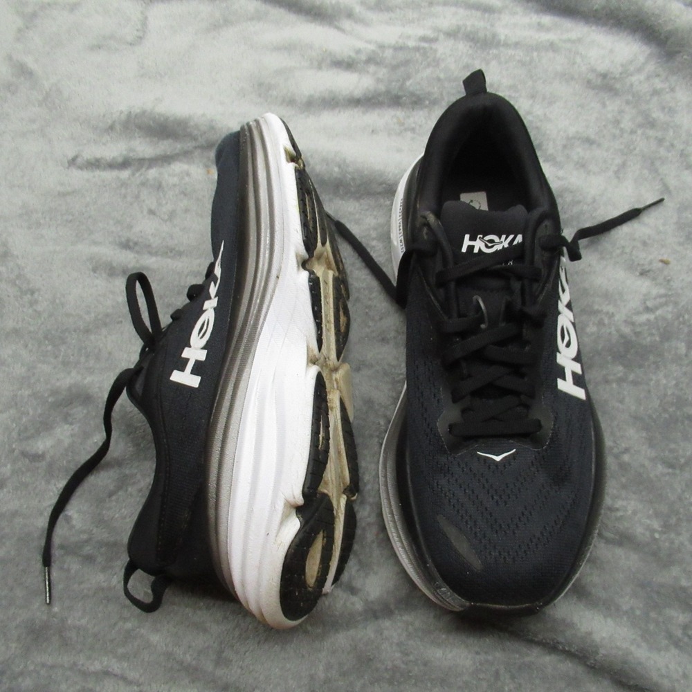 Hoka Bondi 8 Women 9B Black‎ Running Jog Gym Yoga Lightweight Active Crossfit